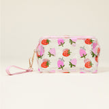 Clear Fruit Pattern Pouch Bag