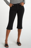 Black Slit Capri