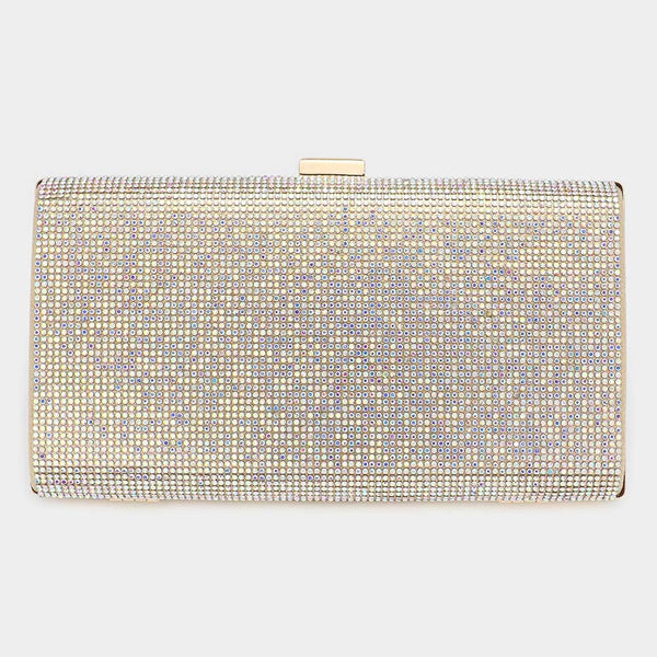 Gold/AB Rhinestone Evening Clutch