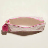 Pink Shell Tassel Pouch