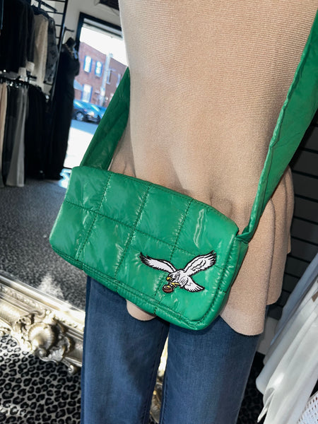 Eagles Puffer Crossbody Bag