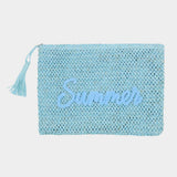 Summer Woven Straw Pouch