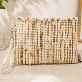 Metallic Textured Clutch/Crossbody Bag