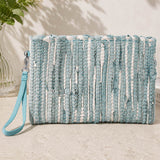 Metallic Textured Clutch/Crossbody Bag