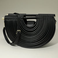 Black Half Moon Handbag