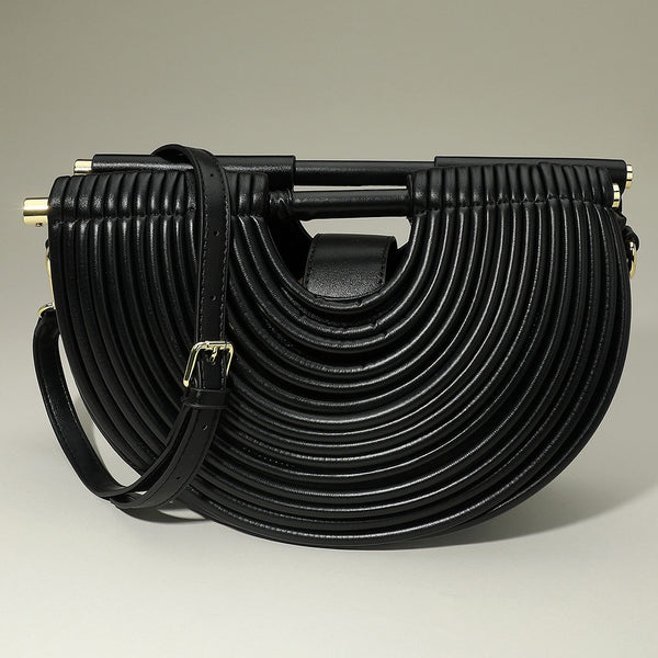 Black Half Moon Handbag