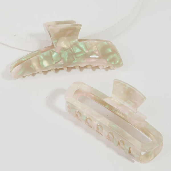 Mother of Pearl Claw Clip