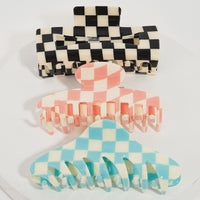 Checkered Claw Clips