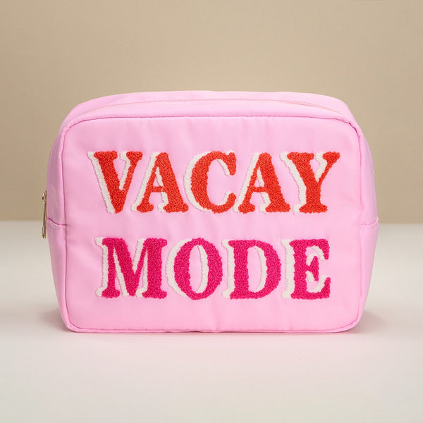 Vacay Mode Patch Pouch Bag