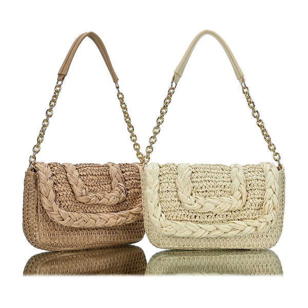 Braided Hand Woven Shoulder Bag