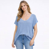 Lurex Knit Relaxed Top