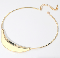 Gold Geometric Metal Necklace