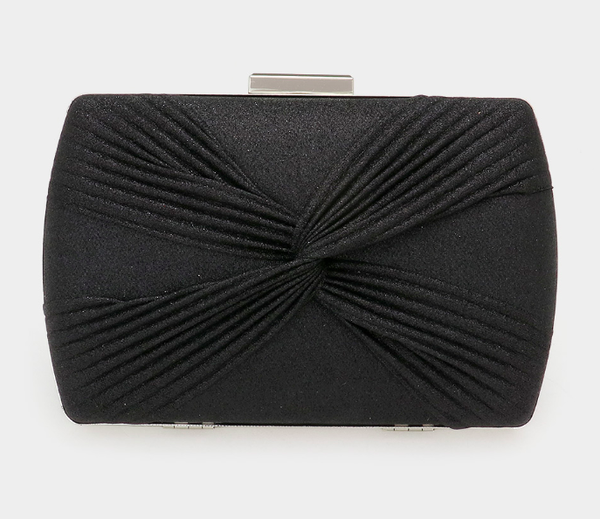 Shimmer Knot Evening Clutch