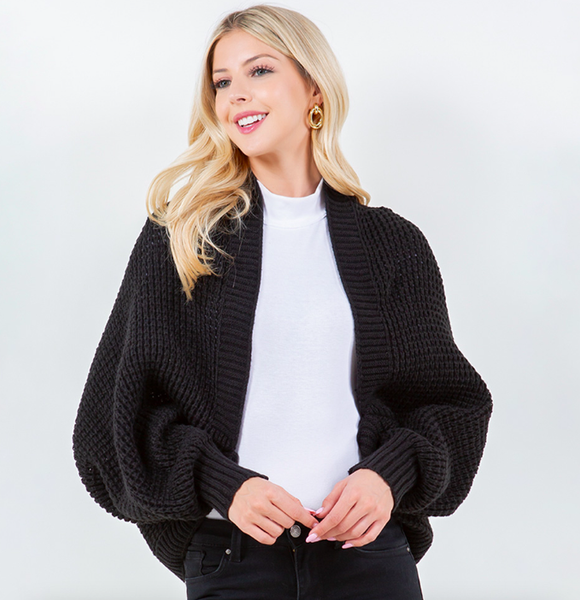 Cozy Knit Oversized Shrug