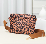 Solid Puffer Crossbody Bag