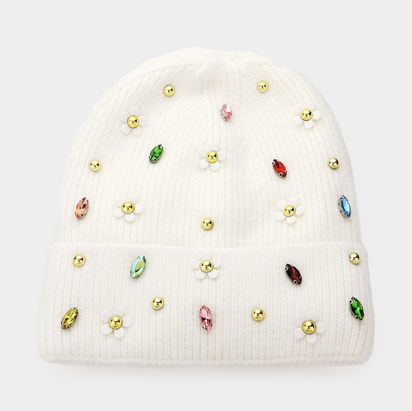 Daisy Stone Beanie