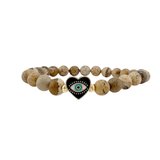 Sandi Heart of Protection Beaded Gemstone Bracelet
