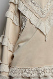 Eyelet Ruffle Vintage Wash Top