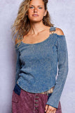 Buckle Knit Thermal Top