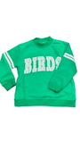 Birds Lace Appliqué Mockneck