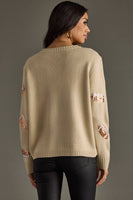 Tan Sequin Football Sweater