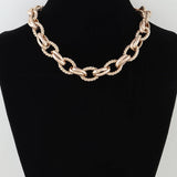 Multi Twisted Chain Statement Necklace