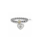 Isabella Enamel Crystal Heart Stretch Ring