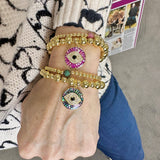 Lena Evil Eye Beaded Bracelet