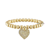 Lila Allure Beaded Heart Bracelet