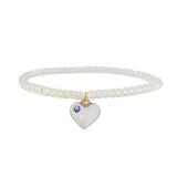 Harper Heart Evil Eye Stretch Anklet