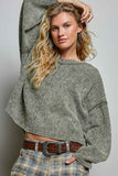 Vintage Thermal Waffle Knit Top