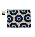 Evil Eyes Beaded Coin Pouch