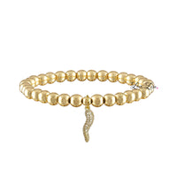 Brandi Rhinestone Italian Pave Horn Bracelet