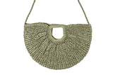 Straw Moon Style Tote Handbag
