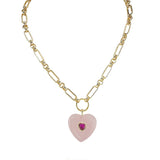 Endless Heart Gemstone Necklace