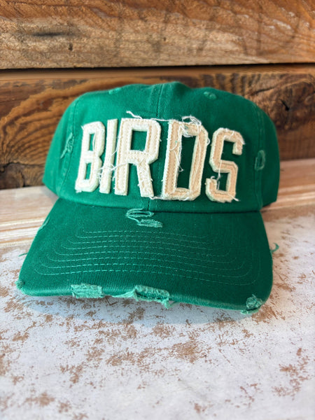 Birds Embroidered Cap