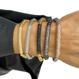 Lexi Pave Beaded Bar Bracelet