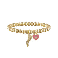 Brandi Heart Horn Evil Eye Bracelet