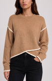Camel Tulip Hem Sweater