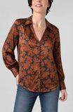 Rust Printed Blouse