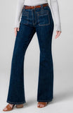 Hannah Flare Patch Pocket Jeans